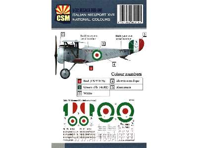 Italian Nieuport Xvii National Colours - zdjęcie 1