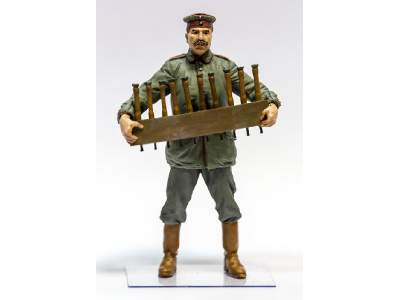 German Aerodrome Personnel W/ Grenades Crate Wwi Figure - zdjęcie 1