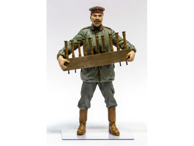German Aerodrome Personnel W/ Grenades Crate Wwi Figure - zdjęcie 1