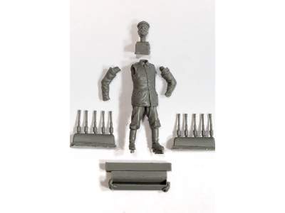 German Aerodrome Personnel W/ Grenades Crate Wwi Figure - zdjęcie 5