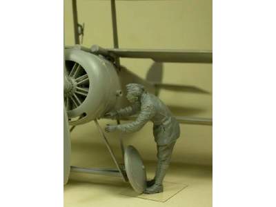 Rfc Air Mechanic Checking Aeroplane Wwi Figures - zdjęcie 3