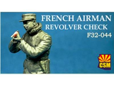 French Airman Revolver Check Wwi Figures - zdjęcie 1