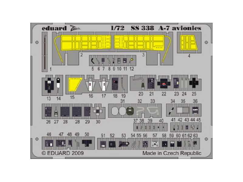 A-7 avionics 1/72 - Hobby Boss - blaszki - zdjęcie 1 A-7 avionics 1/72 - Hobby Boss - blaszki - zdjęcie 1