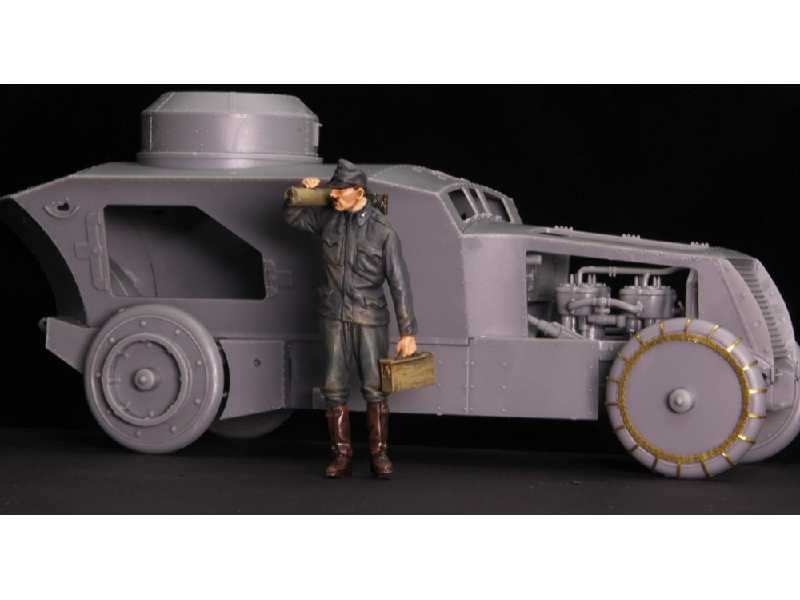 Austro-hungarian Armoured Car Crewman With Mg - zdjęcie 1