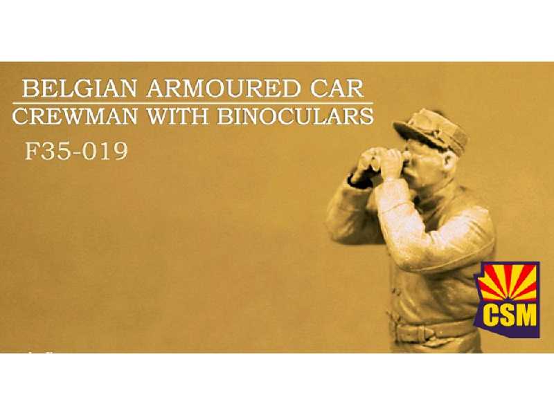 Belgian Armoured Car Crewman With Binoculars - zdjęcie 1 Belgian Armoured Car Crewman With Binoculars - zdjęcie 1