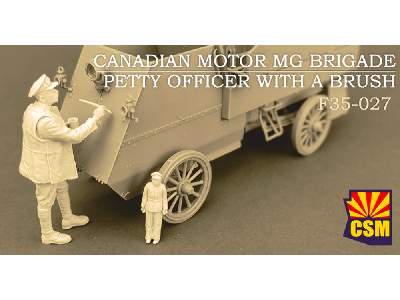 Canadian Motor Mg Brigade Petty Officer With A Brush - zdjęcie 1
