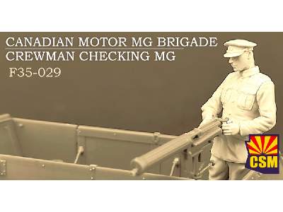 Canadian Motor Mg Brigade Crewman Checking Mg - zdjęcie 1