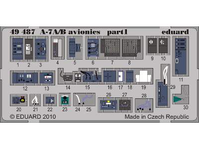  A-7A/ B avionics 1/48 - Hobby Boss - blaszki - zdjęcie 2