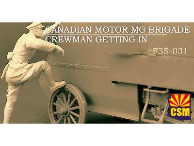 Canadian Motor Mg Brigade Crewman Getting In - zdjęcie 1