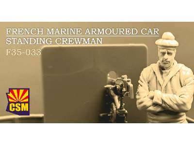 French Marine Armoured Car Standing Crewman - zdjęcie 1