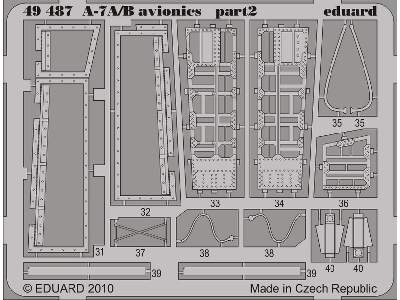  A-7A/ B avionics 1/48 - Hobby Boss - blaszki - zdjęcie 3