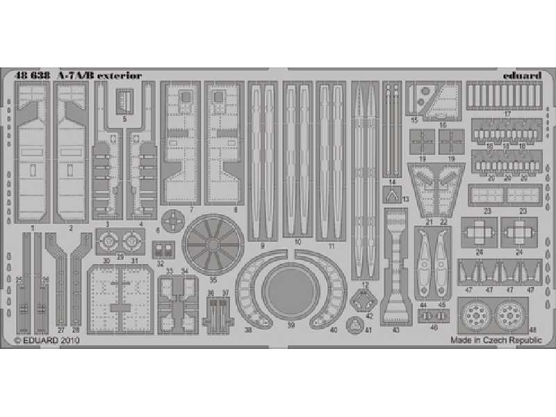  A-7A/ B exterior 1/48 - Hobby Boss - blaszki - zdjęcie 1