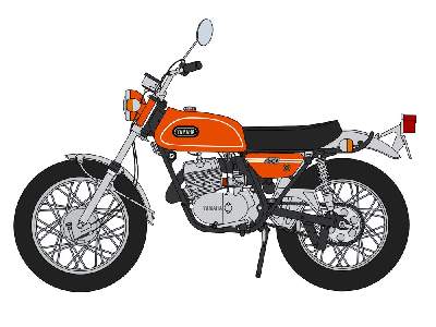 52329 Yamaha Enduro Dt250 Mandarin Orange - zdjęcie 4