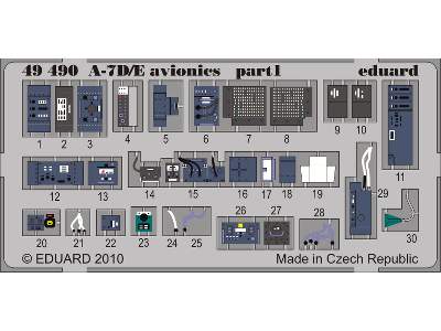  A-7D/ E avionics 1/48 - Hobby Boss - blaszki - zdjęcie 2