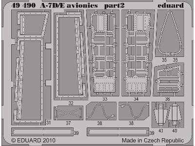  A-7D/ E avionics 1/48 - Hobby Boss - blaszki - zdjęcie 3