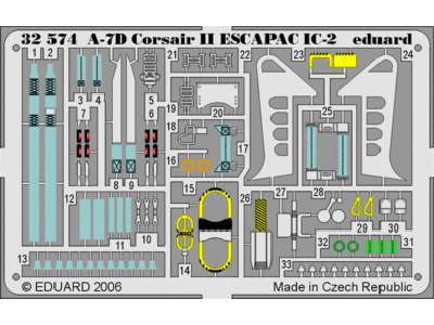  A-7D ESCAPAC IC-2 1/32 - Trumpeter - blaszki - zdjęcie 1