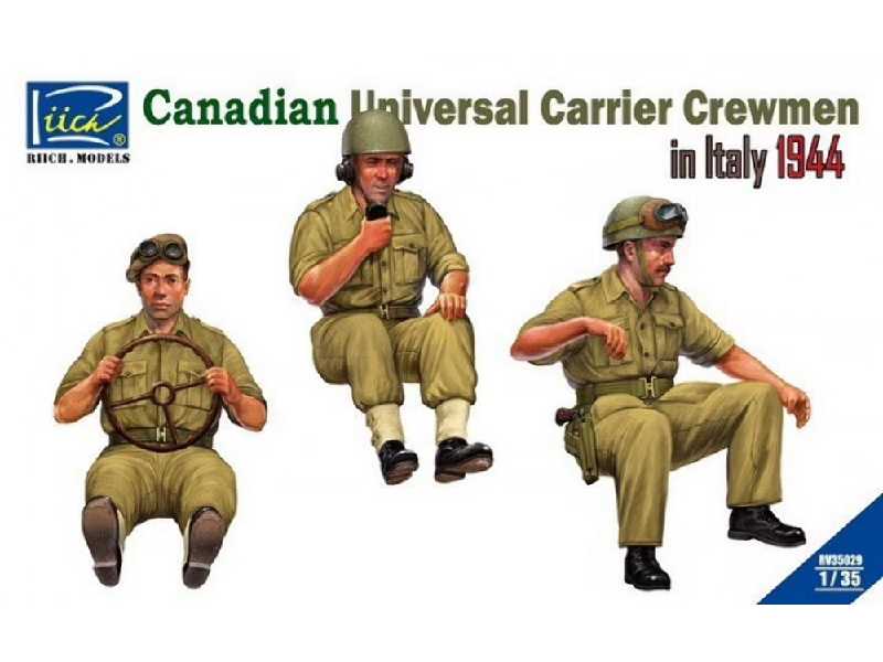 Canadian Universal Carrier Crewmen In Italy 1944 - zdjęcie 1 Canadian Universal Carrier Crewmen In Italy 1944 - zdjęcie 1