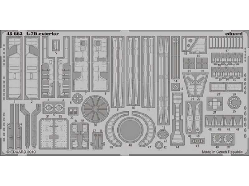  A-7D exterior 1/48 - Hobby Boss - blaszki - zdjęcie 1