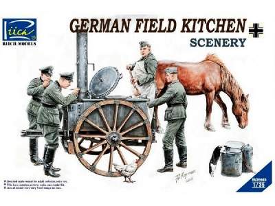 German Field Kitchen W/Soldiers - zdjęcie 1