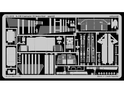  A-7D interior 1/32 - Trumpeter - blaszki - zdjęcie 3