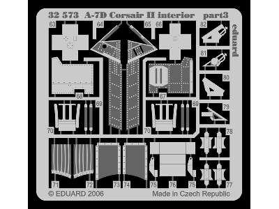  A-7D interior 1/32 - Trumpeter - blaszki - zdjęcie 4