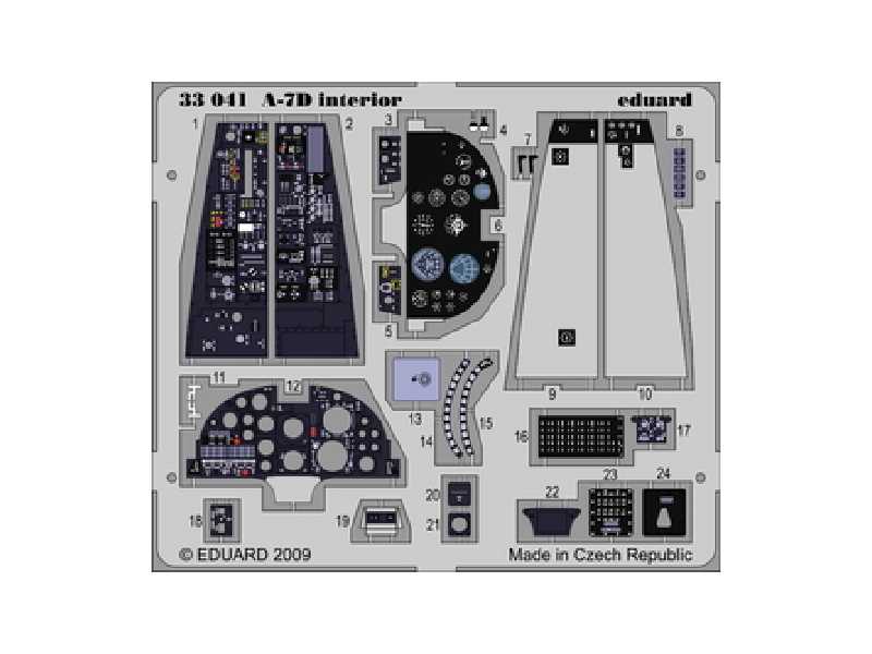  A-7D interior S. A. 1/32 - Trumpeter - blaszki - zdjęcie 1