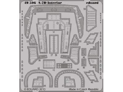  A-7D interior S. A. 1/48 - Hobby Boss - blaszki - zdjęcie 1