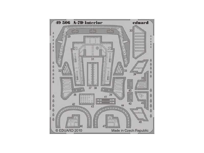 A-7D interior S. A. 1/48 - Hobby Boss - blaszki - zdjęcie 1 A-7D interior S. A. 1/48 - Hobby Boss - blaszki - zdjęcie 1