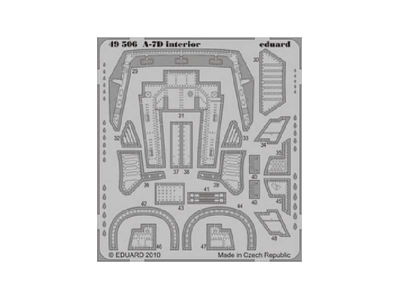  A-7D interior S. A. 1/48 - Hobby Boss - blaszki - zdjęcie 1