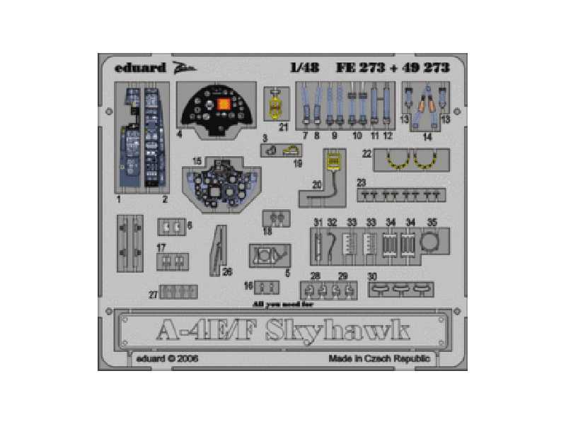  A-4E/ F 1/48 - Hasegawa - blaszki - zdjęcie 1