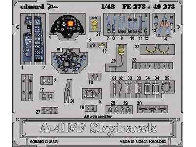  A-4E/ F 1/48 - Hasegawa - blaszki - zdjęcie 2