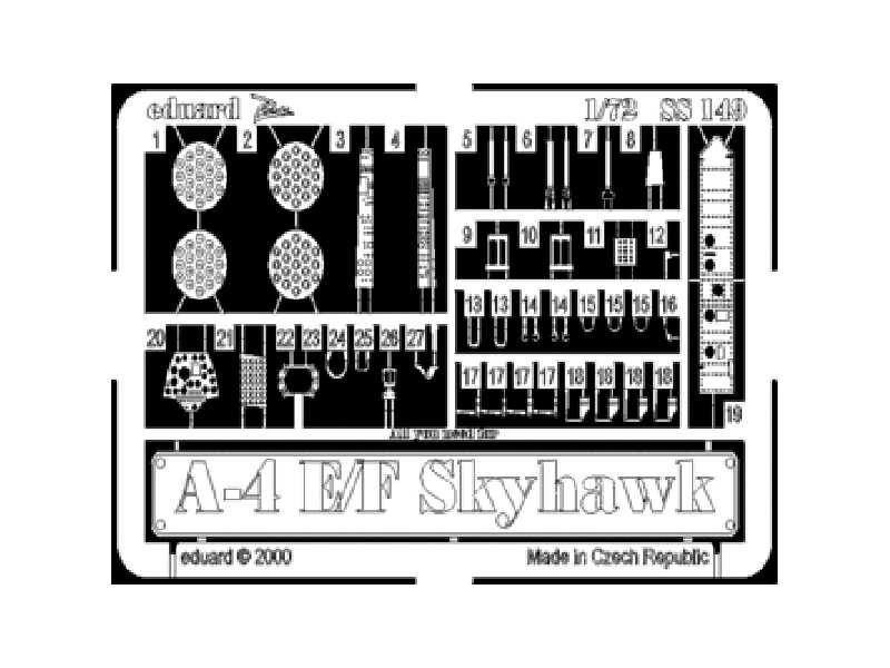 A-4E/ F 1/72 - Italeri - blaszki - zdjęcie 1 A-4E/ F 1/72 - Italeri - blaszki - zdjęcie 1