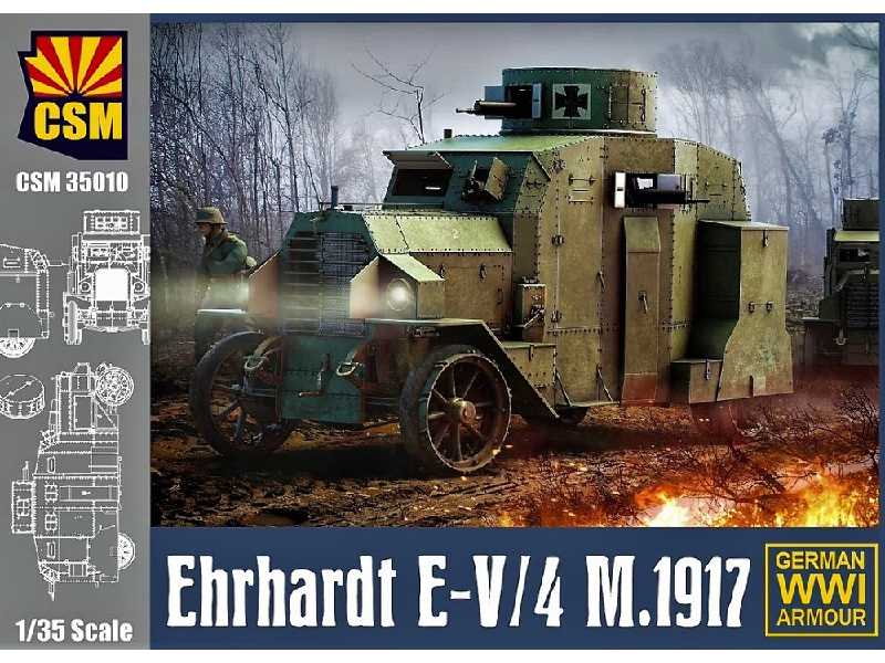 Ehrhardt E-V/4 M.1917 samochód pancerny - polskie oznaczenia - zdjęcie 1 Ehrhardt E-V/4 M.1917 samochód pancerny - polskie oznaczenia - zdjęcie 1