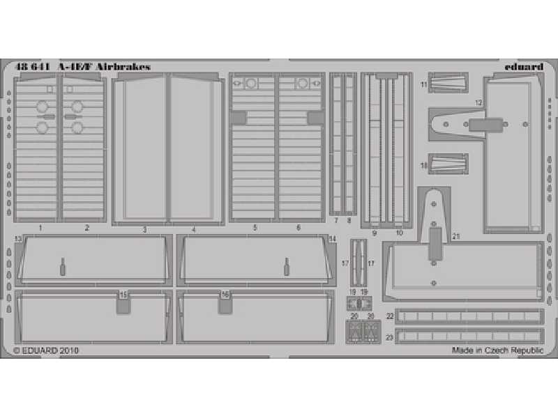 A-4E/ F airbrakes 1/48 - Hasegawa - blaszki - zdjęcie 1 A-4E/ F airbrakes 1/48 - Hasegawa - blaszki - zdjęcie 1