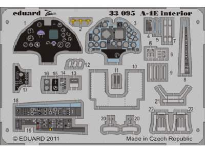  A-4E interior S. A. 1/32 - Trumpeter - blaszki - zdjęcie 1