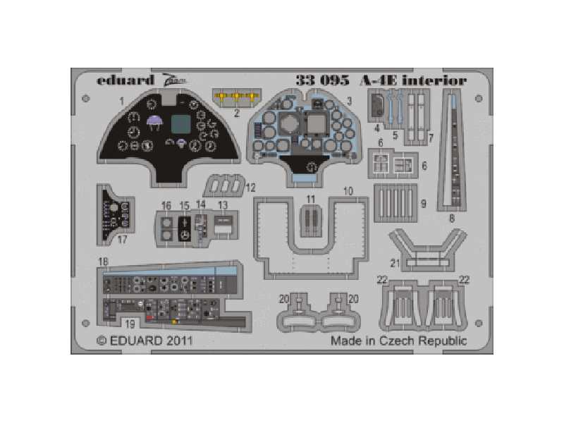  A-4E interior S. A. 1/32 - Trumpeter - blaszki - zdjęcie 1