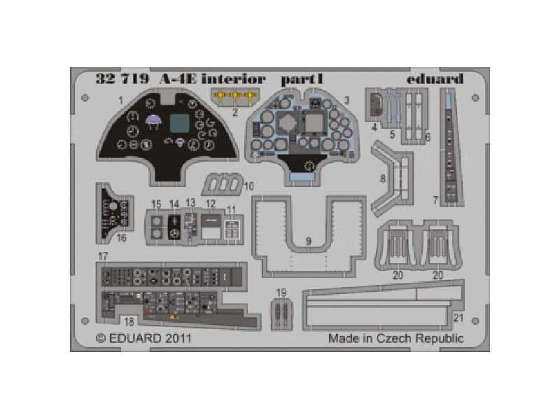 A-4E interior S. A. 1/32 - Trumpeter - blaszki - zdjęcie 1 A-4E interior S. A. 1/32 - Trumpeter - blaszki - zdjęcie 1