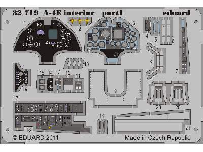  A-4E interior S. A. 1/32 - Trumpeter - blaszki - zdjęcie 2