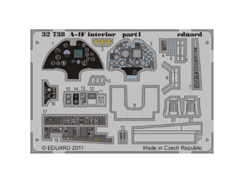 A-4F interior S. A. 1/32 - Trumpeter - blaszki - zdjęcie 1 A-4F interior S. A. 1/32 - Trumpeter - blaszki - zdjęcie 1
