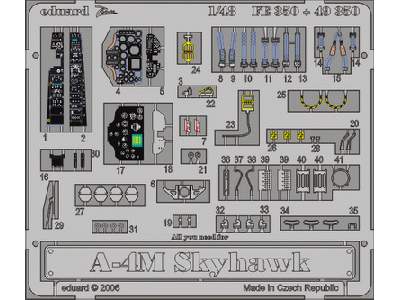  A-4M 1/48 - Hasegawa - blaszki - zdjęcie 2