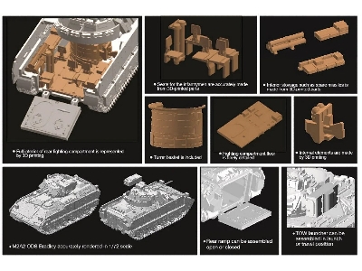 M2A2 ODS Bradley z wnętrzem - zdjęcie 2