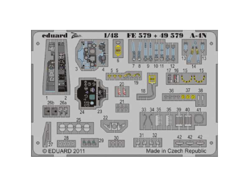  A-4N S. A. 1/48 - Hasegawa - blaszki - zdjęcie 1