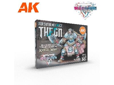 Ak 11771 Northern Alliance Thegn - Wargame Starter Set - 14 Colors & 1 Figure - zdjęcie 1