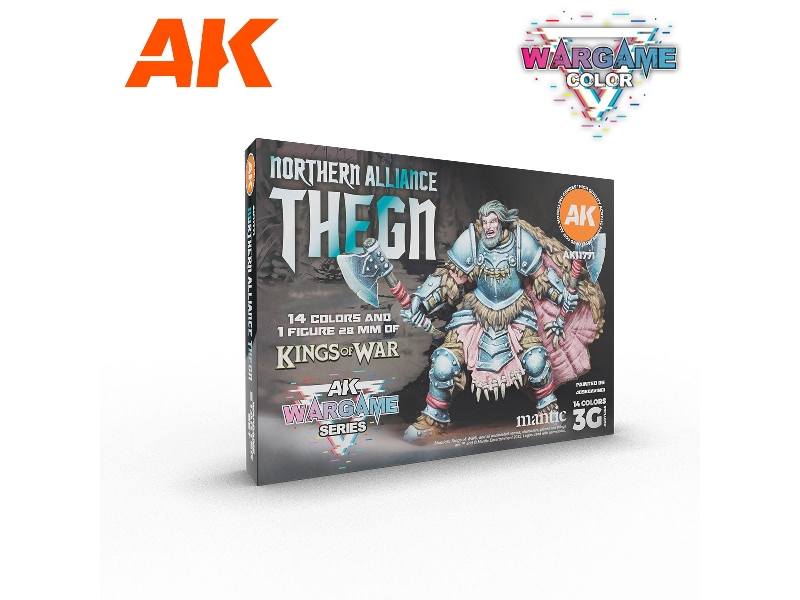 Ak 11771 Northern Alliance Thegn - Wargame Starter Set - 14 Colors & 1 Figure - zdjęcie 1 Ak 11771 Northern Alliance Thegn - Wargame Starter Set - 14 Colors & 1 Figure - zdjęcie 1