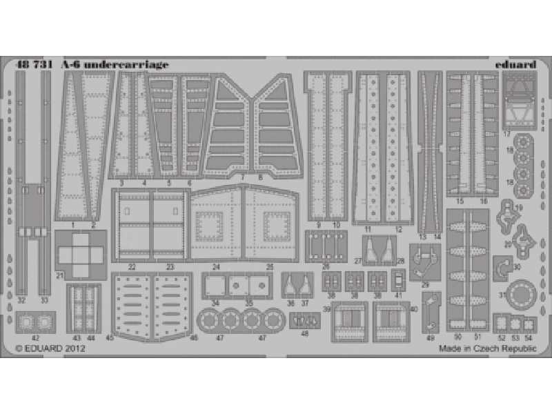  A-6 undercarriage 1/48 - Kinetic - blaszki - zdjęcie 1