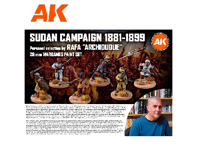 Ak 11773 Signature Set - Rafa "archiduque" - Sudan Campaign 1881-1899 - 28mm Wargame Paint Set - zdjęcie 3