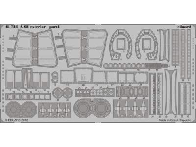  A-6E exterior 1/48 - Kinetic - blaszki - zdjęcie 1