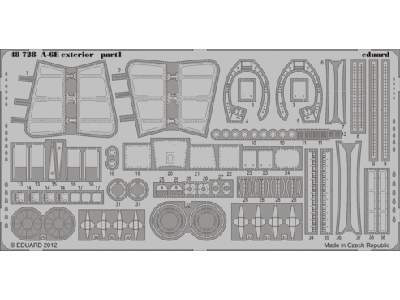  A-6E exterior 1/48 - Kinetic - blaszki - zdjęcie 1