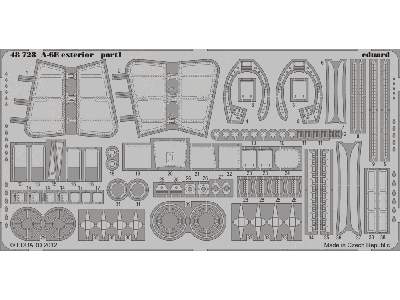  A-6E exterior 1/48 - Kinetic - blaszki - zdjęcie 2