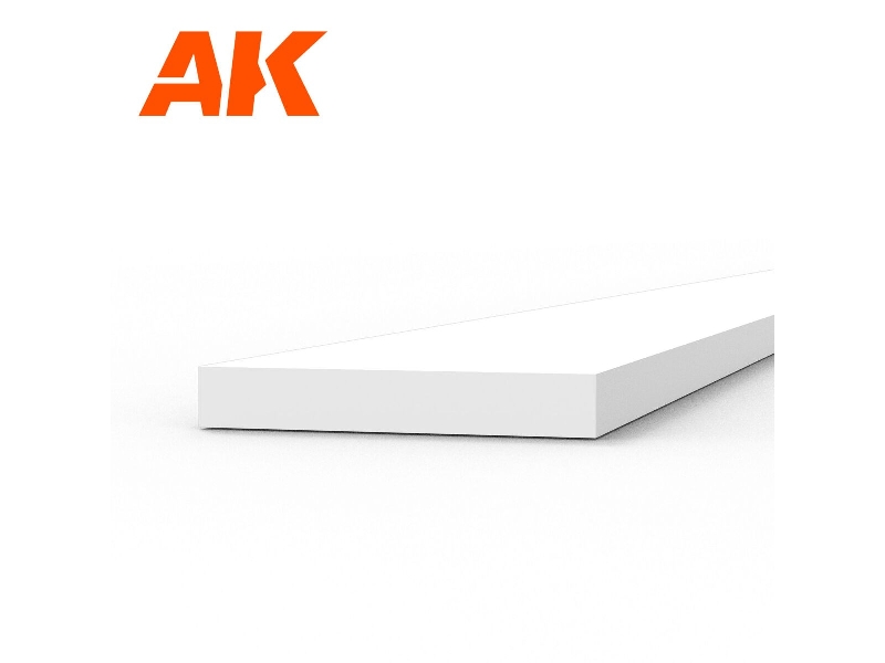 Strips 0.75 X 5.00 X 350mm - Styrene Strip - (1 Units) - zdjęcie 1 Strips 0.75 X 5.00 X 350mm - Styrene Strip - (1 Units) - zdjęcie 1